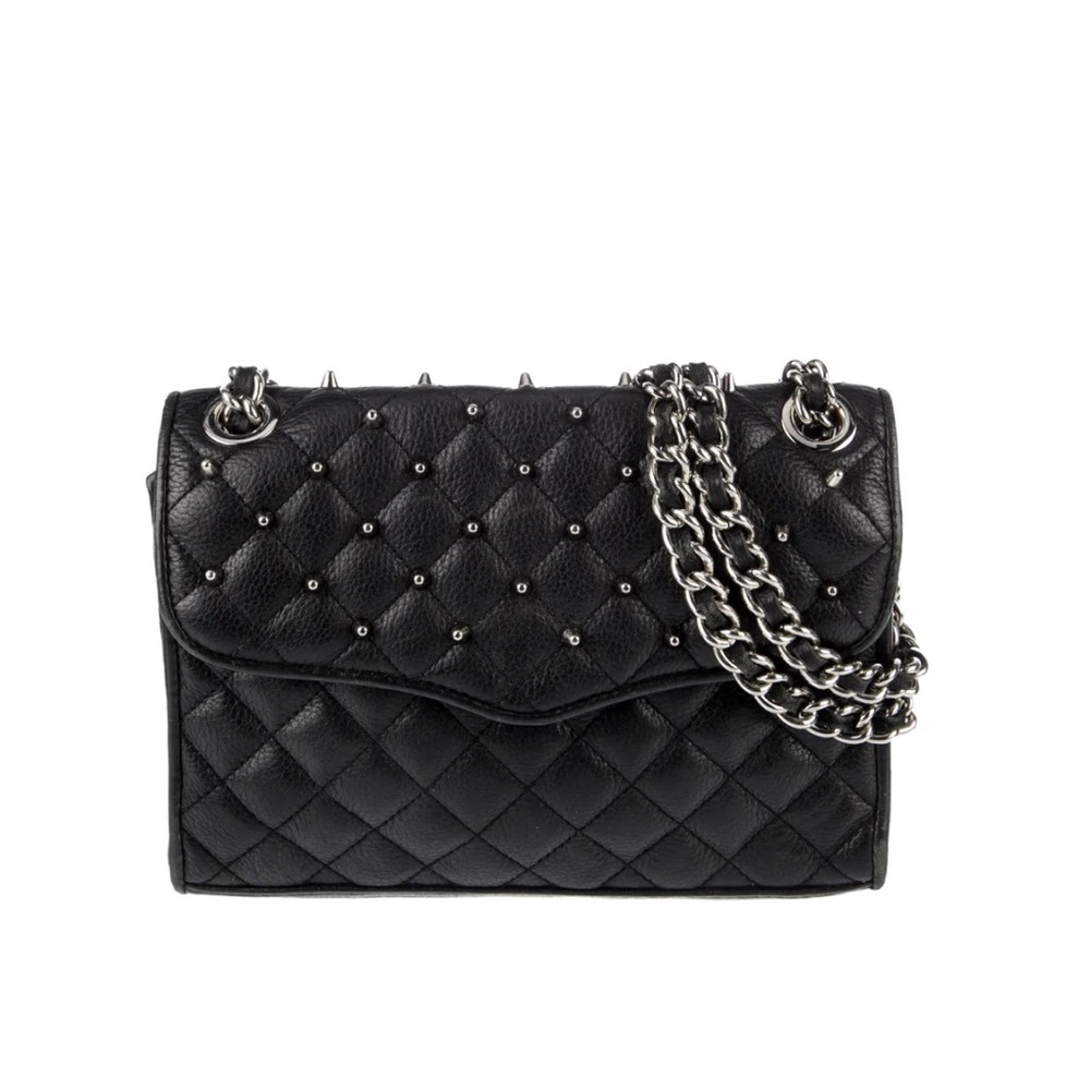 REBECCA MONKOFF Studded Leather Shoulder Bag